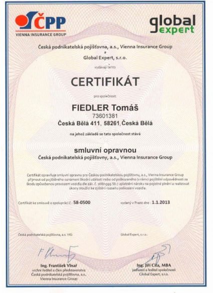 ČPP certifikát
