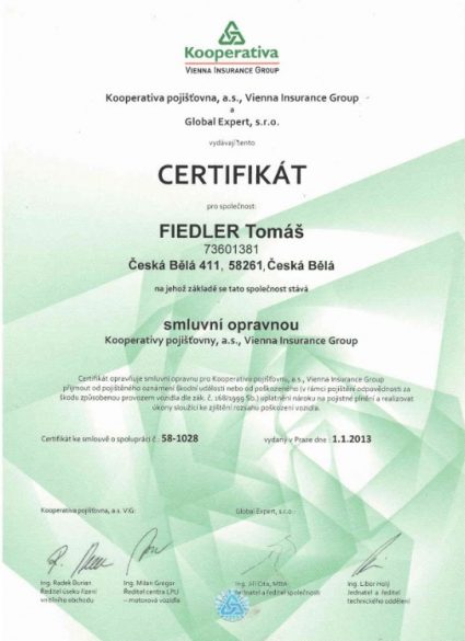 Koopertiva certifikát